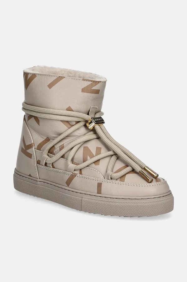 Inuikii Kožne cipele za snijeg Inuikii Full Leather Print boja: bež, 75202-088