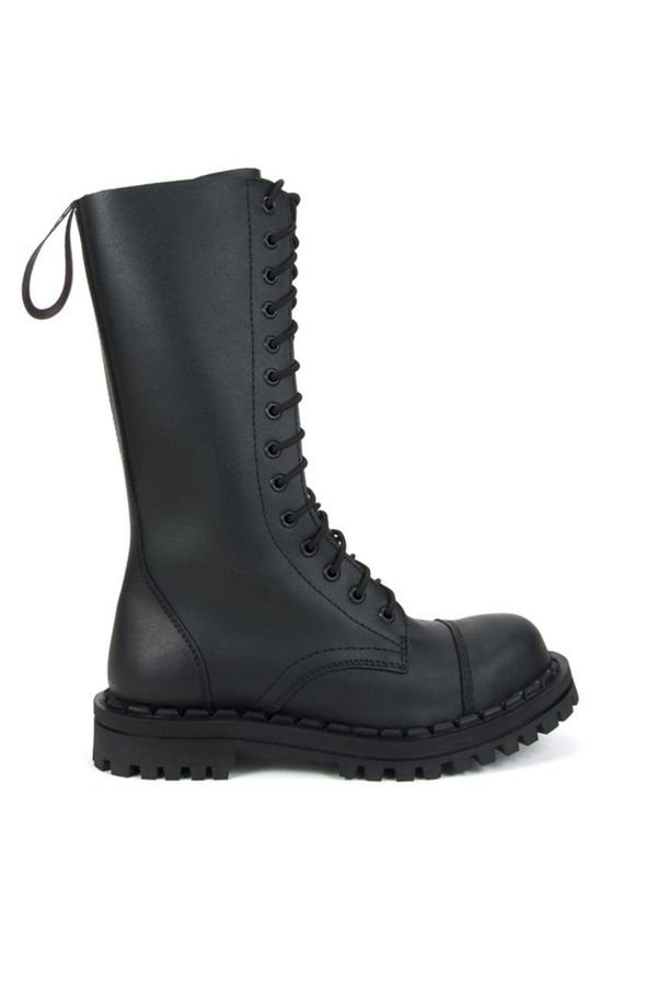 Altercore Kožne čizme Altercore za žene, boja: crna, s platformom