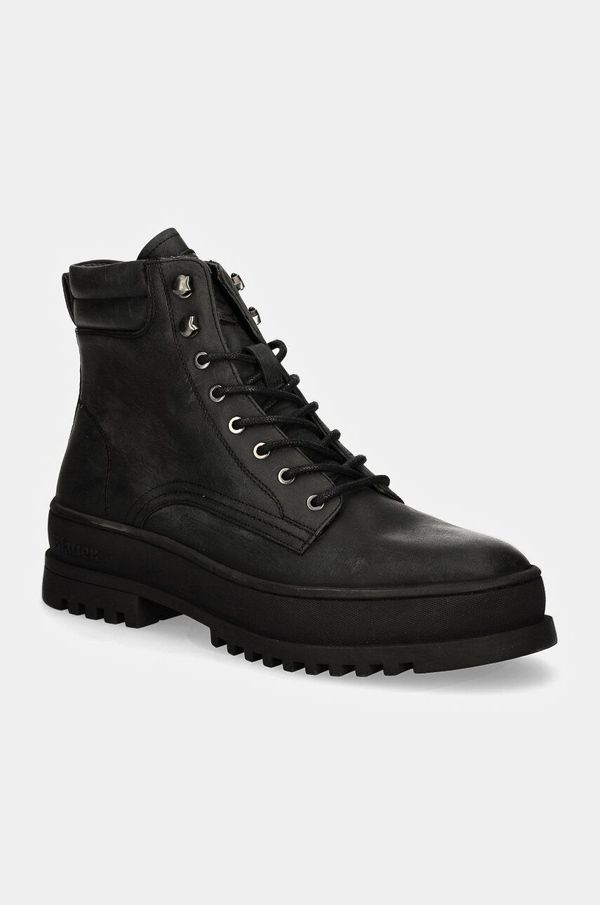 Blauer Kožne čizme Blauer IUKA za muškarce, boja: crna, F4IUKA01.LEA