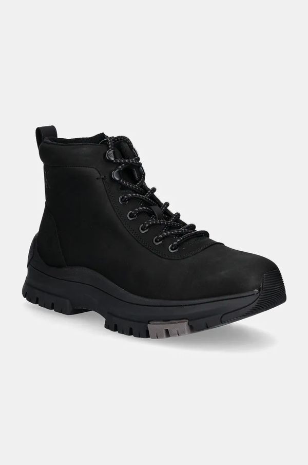 Calvin Klein Jeans Kožne čizme Calvin Klein Jeans HYBRID WP BOOT LACEUP REBELLIOUS za muškarce, boja: crna, YM0YM01077