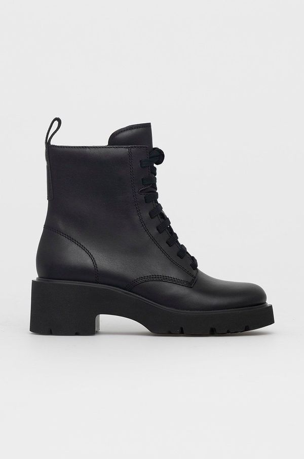 Camper Kožne čizme Camper Milah za žene, boja: crna