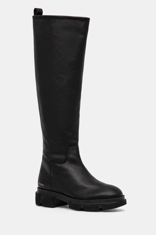 Copenhagen Kožne čizme Copenhagen za žene, boja: crna, s platformom, CPH551