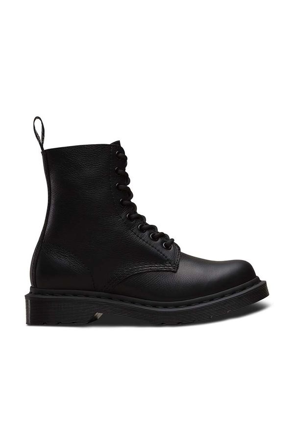 Dr. Martens Kožne čizme Dr. Martens 1460 Pascal MONO za žene, boja: crna, ravni potplat, 11822002