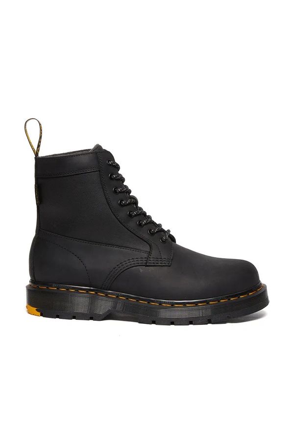Dr. Martens Kožne čizme Dr. Martens 1460 Trinity boja: crna, ravni potplat, s toplom podstavom, DM31190001