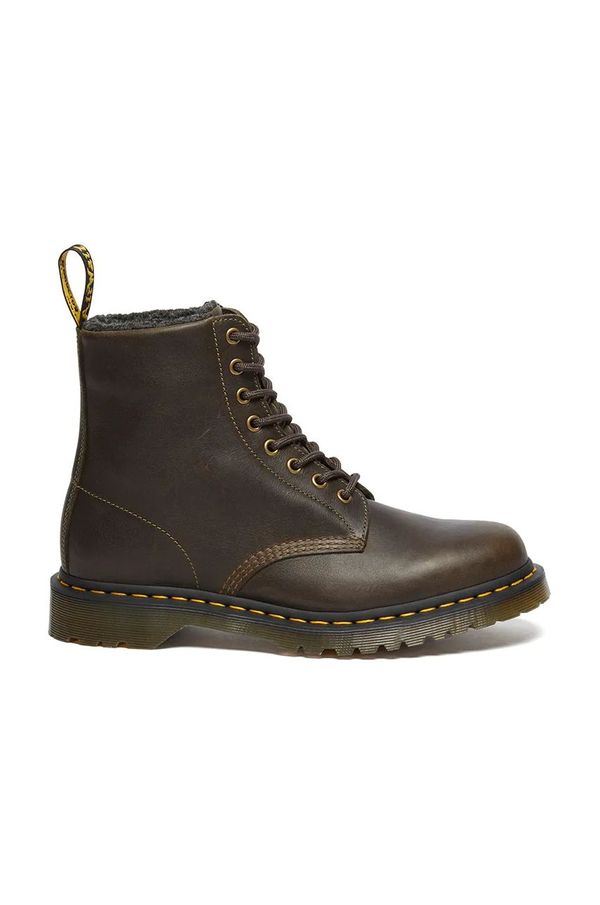 Dr. Martens Kožne čizme Dr. Martens 1460 Wl za žene, boja: smeđa, ravni potplat, s toplom podstavom, DM31873538