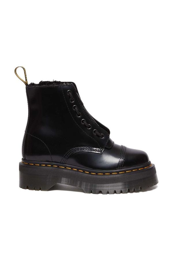 Dr. Martens Kožne čizme Dr. Martens Sinclair FL za žene, boja: crna, s platformom, DM31213001