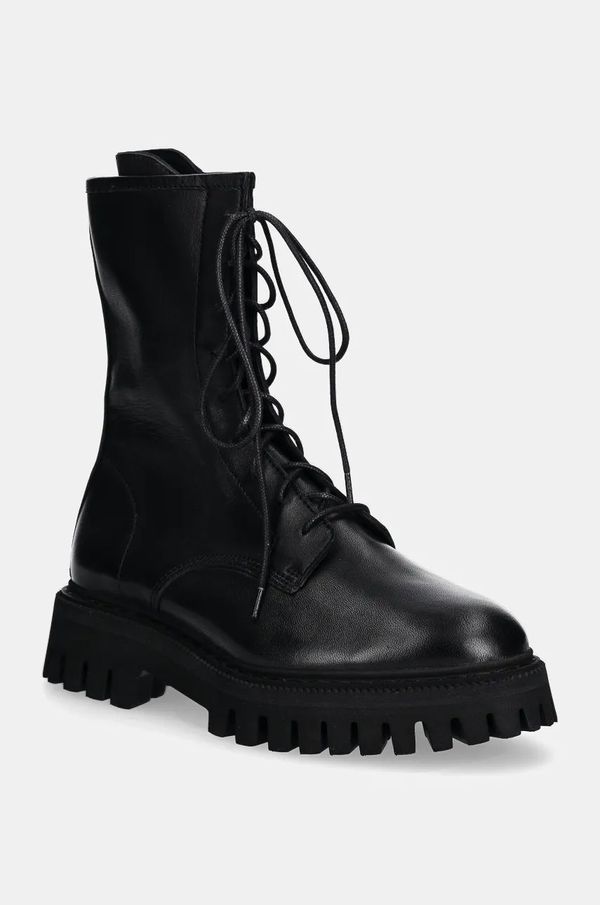 IRO Kožne čizme IRO Kosmic za žene, boja: crna, s platformom, WF121KOSMIC