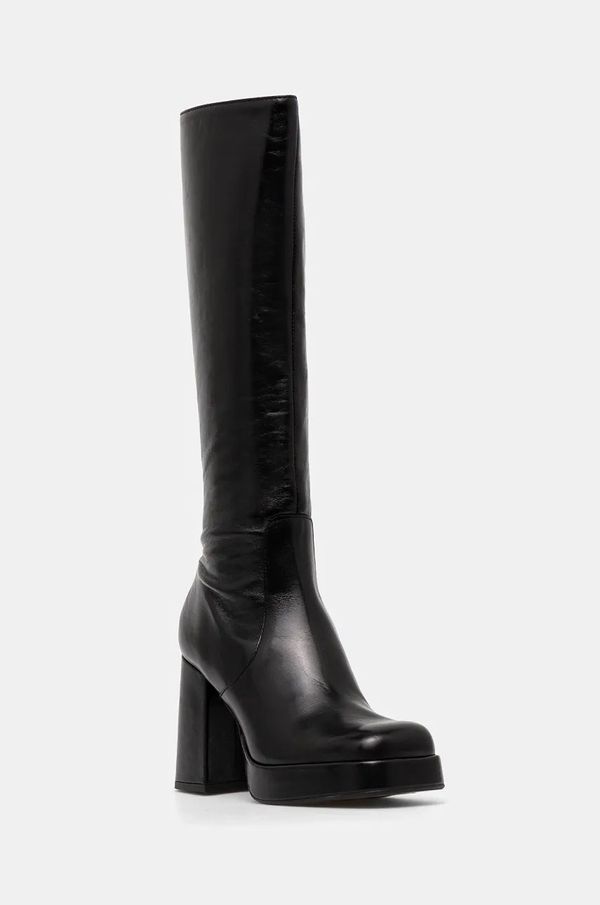 Jonak Kožne čizme Jonak BRYAN za žene, boja: crna, s debelom potpeticom, 3500038