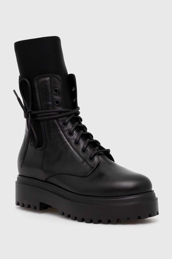 Le Silla Kožne čizme Le Silla Ranger za žene, boja: crna, s platformom, 6482R020M1PPCHI001