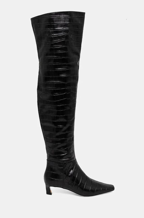 MICHAEL Michael Kors Kožne čizme MICHAEL Michael Kors Kosmo za žene, boja: crna, s tankom potpeticom, 40F4CSMB5E.001