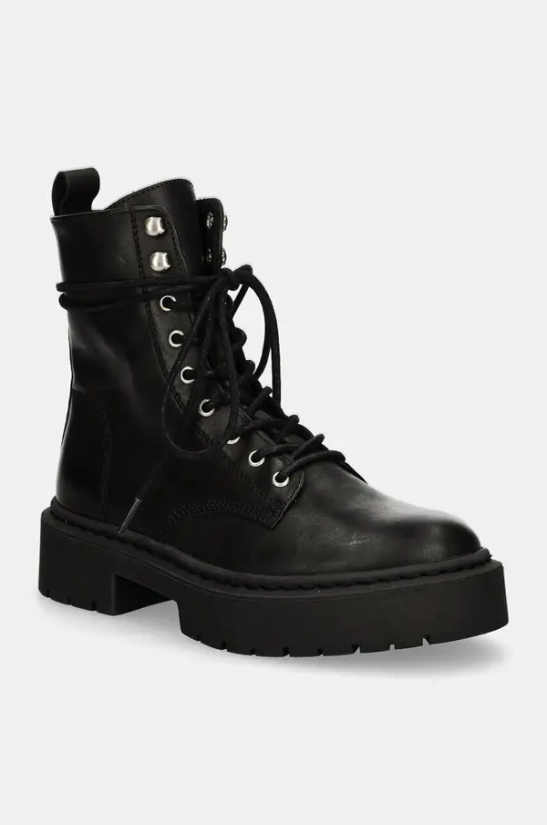 Steve Madden Kožne čizme Steve Madden Gusto za žene, boja: crna, ravni potplat, SM11003330