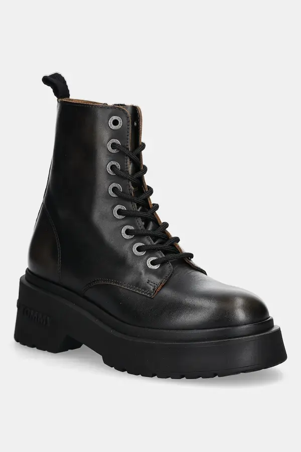 Tommy Jeans Kožne čizme Tommy Jeans TJW CHUNKY RUGGED BOOT