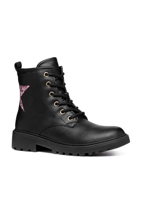 Geox Kožne dječje čizme Geox CASEY boja: ružičasta, J9420G.0BCEW