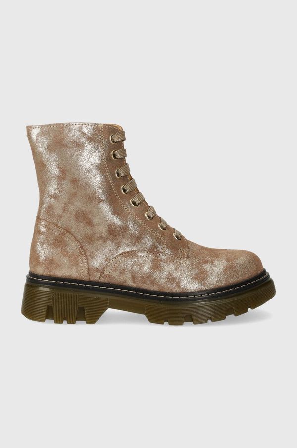 Pom D'api Kožne dječje čizme Pom D'api CLAP RANGER boja: bež