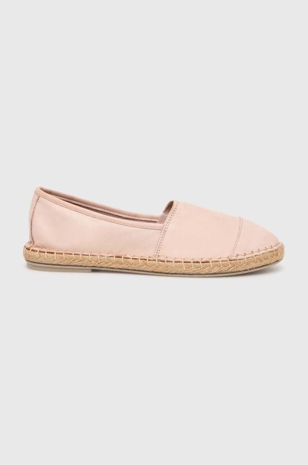 Answear Lab Kožne espadrile Answear Lab boja: bež