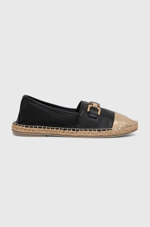 Answear Lab Kožne espadrile Answear Lab boja: crna
