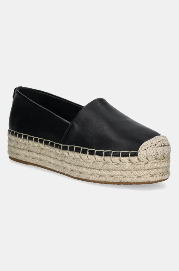 MICHAEL Michael Kors Kožne espadrile MICHAEL Michael Kors Lynn boja: crna, s platformom, 40S5LYFP1L.001