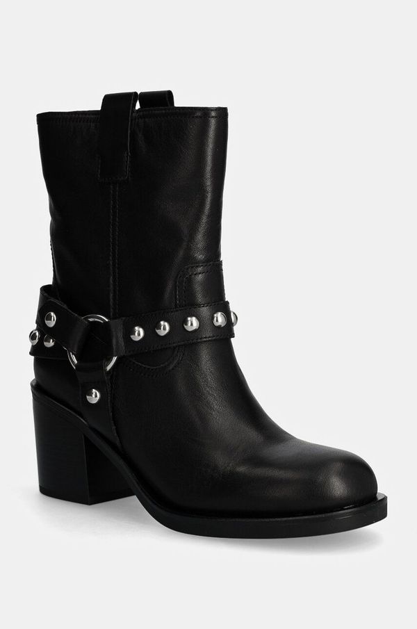 Aldo Kožne gležnjače Aldo ALBAI za žene, boja: crna, s debelom potpeticom, 13848384 ALBAI