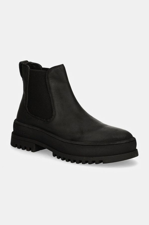 Blauer Kožne gležnjače Blauer IUKA za muškarce, boja: crna, F4IUKA02.LEA