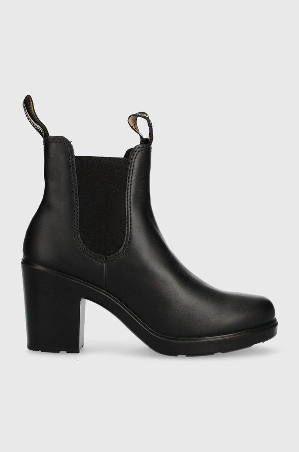 Blundstone Kožne gležnjače Blundstone za žene, boja: crna, s debelom potpeticom, 2365.Black