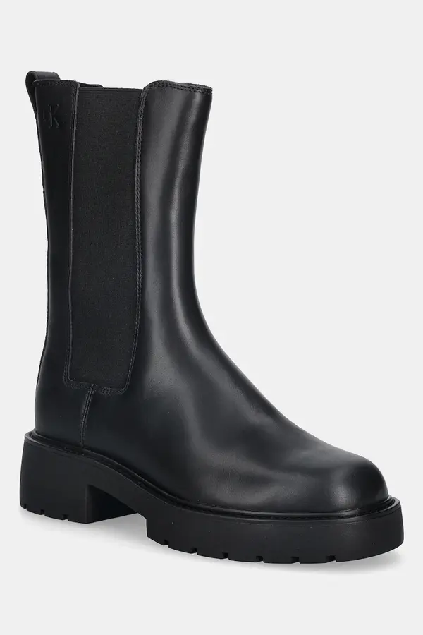 Calvin Klein Kožne gležnjače Calvin Klein CHUNKY HIGH CHELSEA