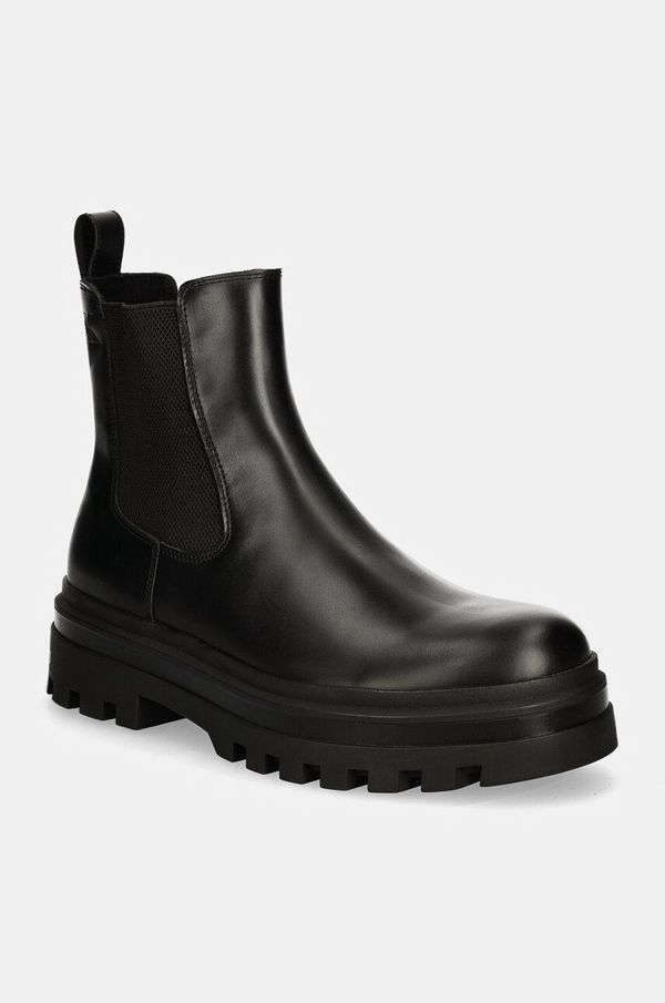 Calvin Klein Jeans Kožne gležnjače Calvin Klein Jeans LUGGED CHELSEA BOOT LTH za muškarce, boja: crna, YM0YM01069