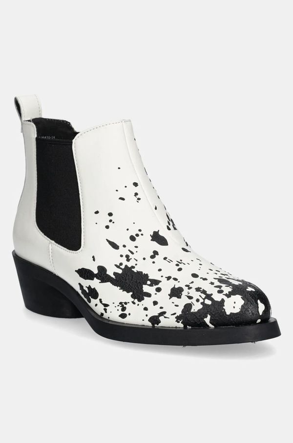 Camper Kožne gležnjače Camper Bonnie za žene, boja: bijela, s debelom potpeticom, K400717-006