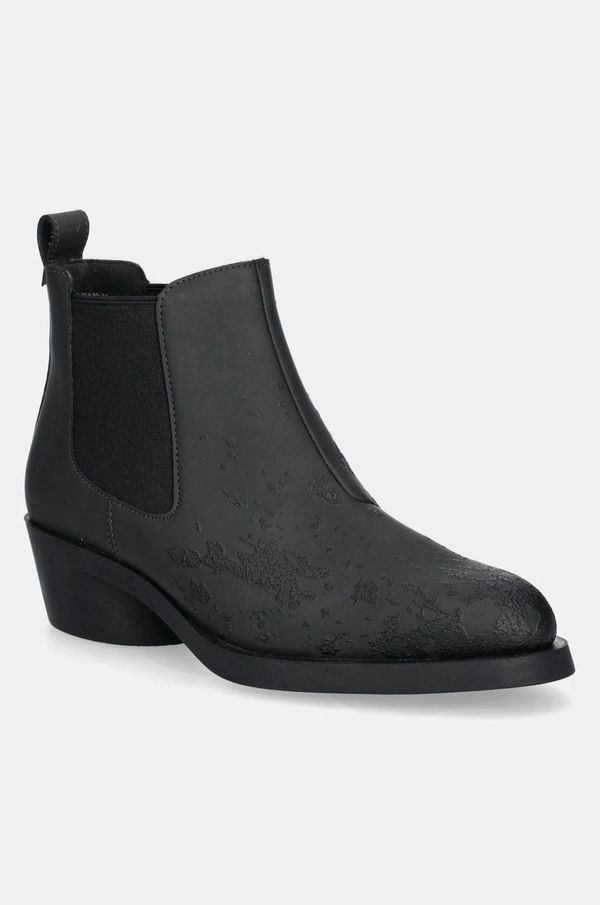 Camper Kožne gležnjače Camper Bonnie za žene, boja: siva, s debelom potpeticom, K400717-008