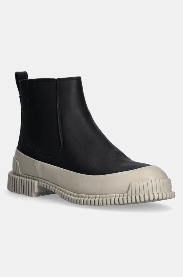 Camper Kožne gležnjače Camper Pix za žene, boja: crna, ravni potplat, K400304-022