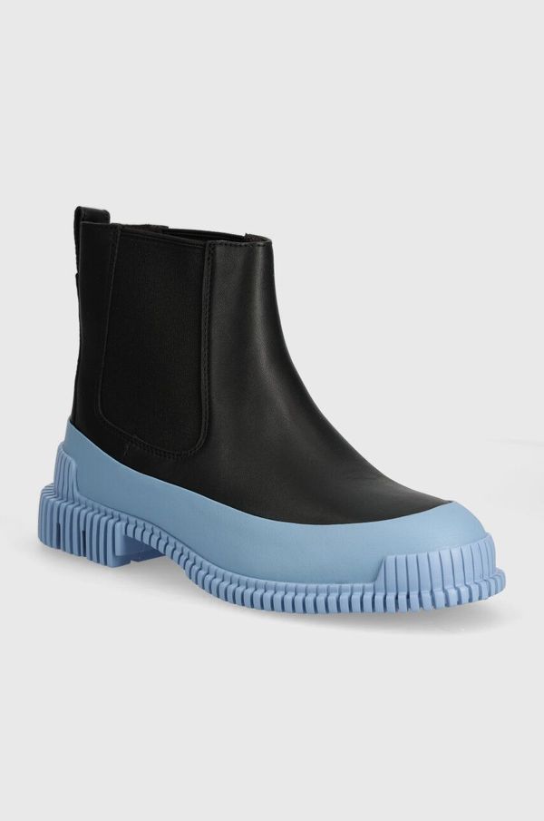 Camper Kožne gležnjače Camper Pix za žene, boja: crna, ravni potplat, K400304-025