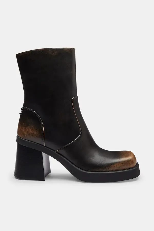 Coach Kožne gležnjače Coach Sculpted C Loved Leather Bootie