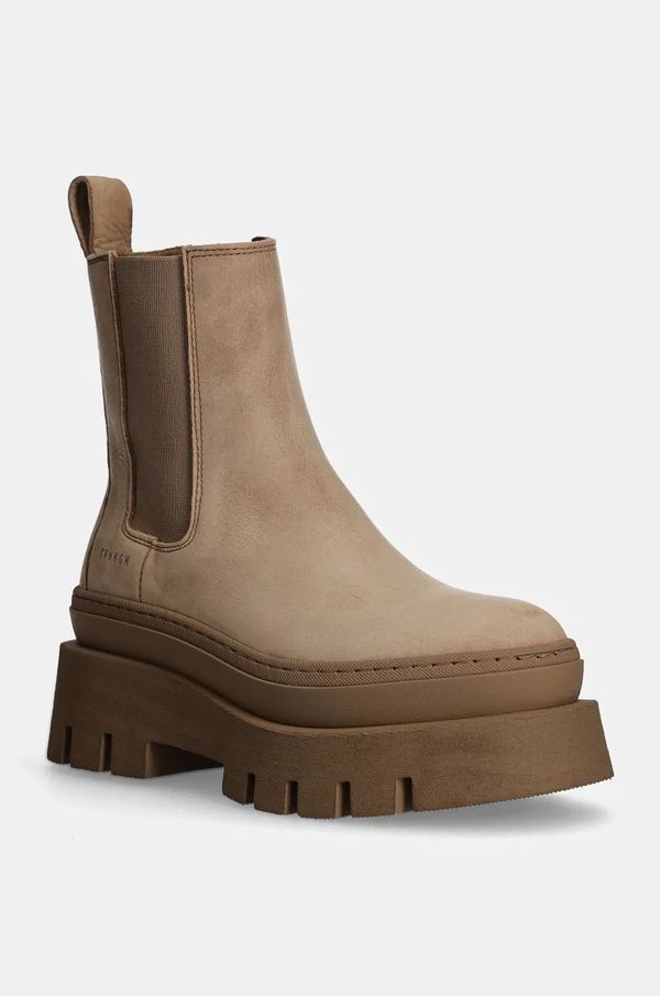 Copenhagen Kožne gležnjače Copenhagen za žene, boja: bež, s platformom, CPH686 vitello