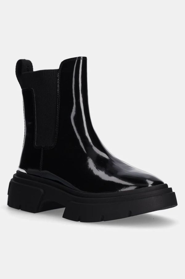 DKNY Kožne gležnjače Dkny Fenella za žene, boja: crna, s platformom, K4400981