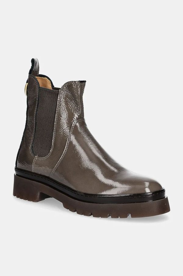 Gant Kožne gležnjače Gant Aligrey za žene, boja: smeđa, s platformom, sa srednje toplom podstavom, 29551764 G135