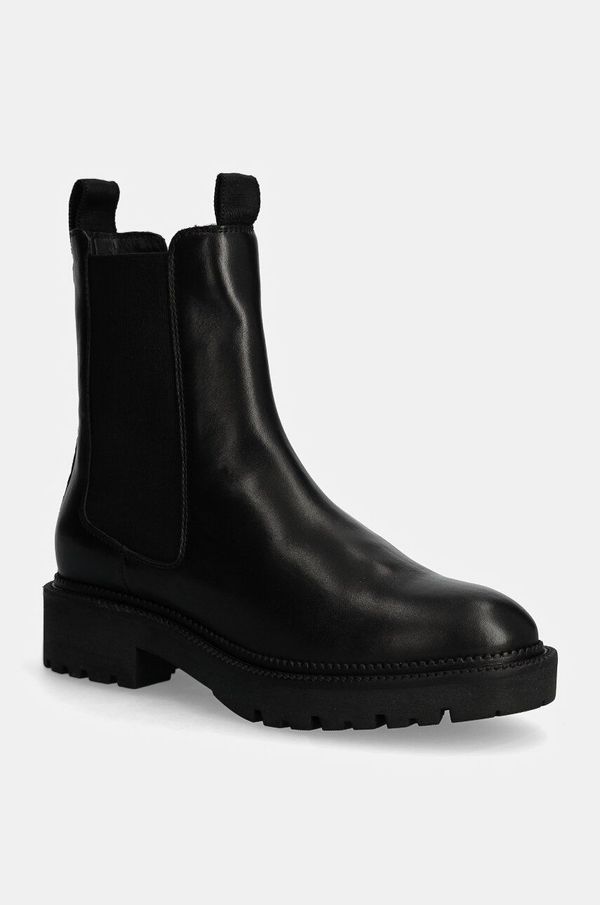 Gant Kožne gležnjače Gant Kelliin za žene, boja: crna, ravni potplat, 29551777 G00