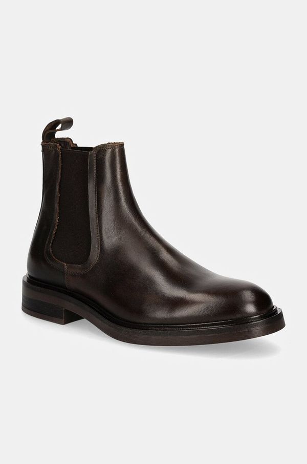 Hackett London Kožne gležnjače Hackett London EGMONT CHELSEA za muškarce, boja: smeđa, HMS21410