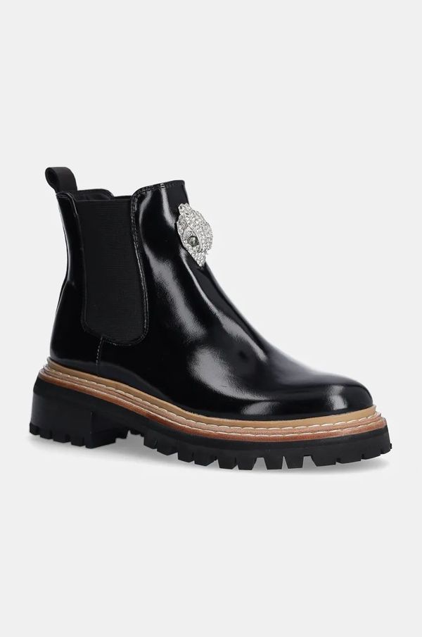 Kurt Geiger London Kožne gležnjače Kurt Geiger London Belgravia Chelsea Boot za žene, boja: crna, s platformom, 3491900309