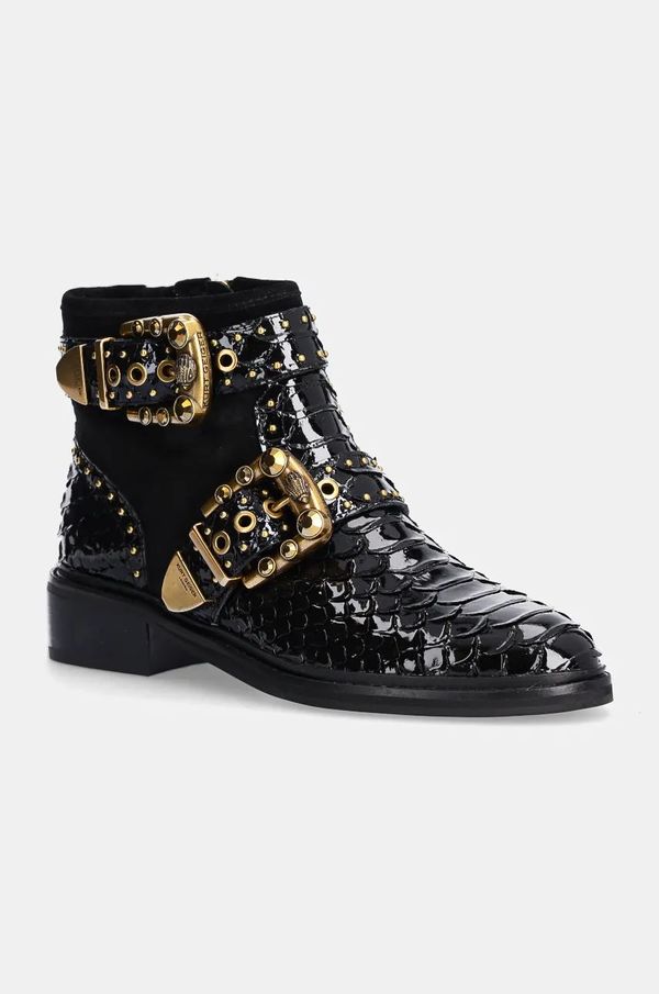 Kurt Geiger London Kožne gležnjače Kurt Geiger London Maddox Ankle Bootie za žene, boja: crna, ravni potplat, 3481105219