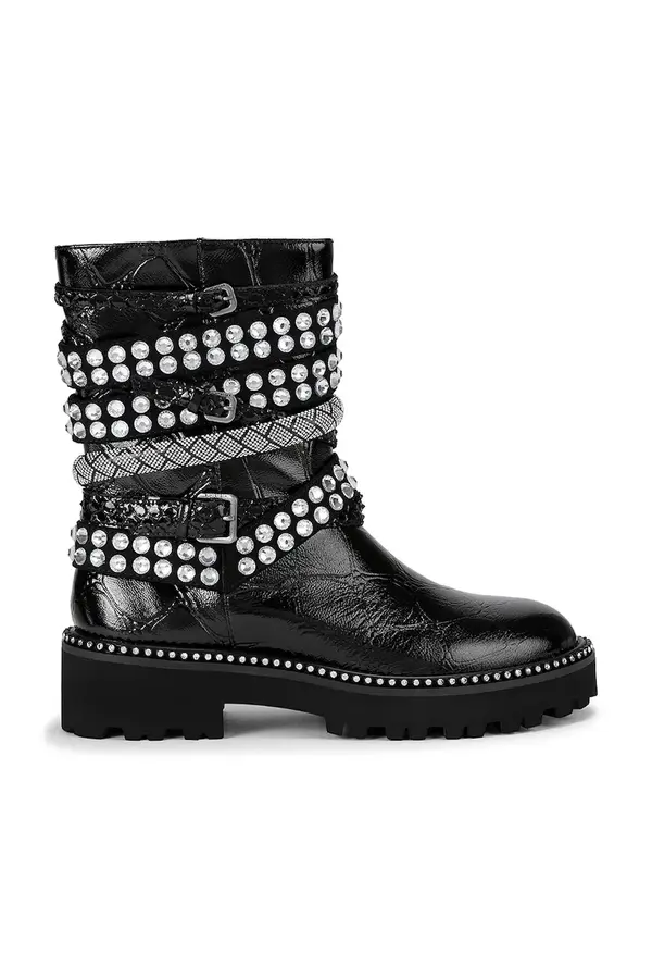 Kurt Geiger London Kožne gležnjače Kurt Geiger London Multi Strap Flat Boot
