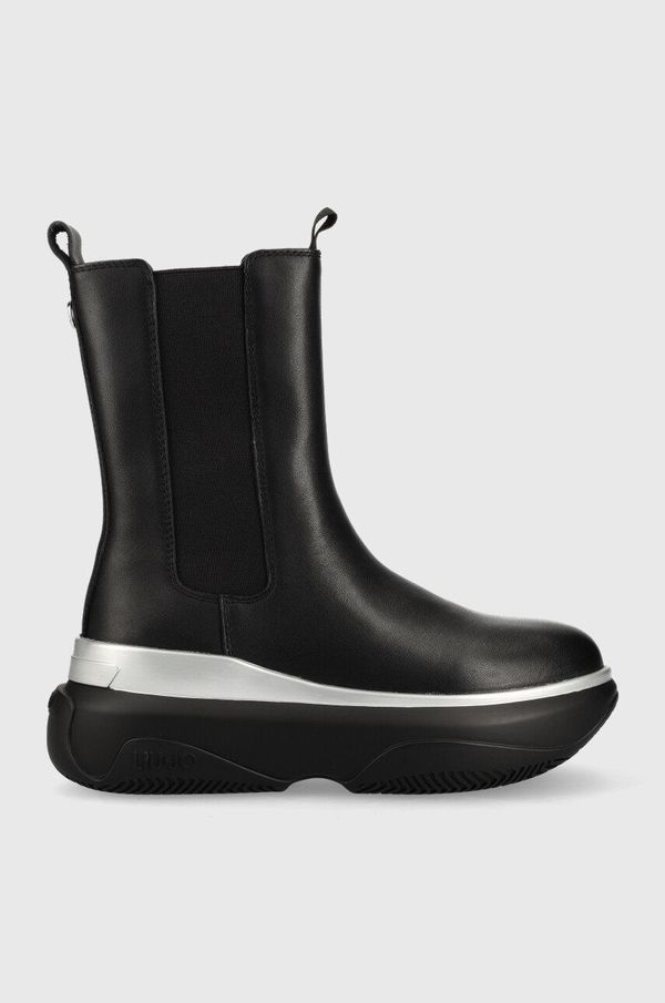 Liu Jo Kožne gležnjače Liu Jo JUNE 07 June 07, za žene, boja: crna, s platformom BF2149P010222222