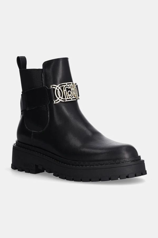 Liu Jo Kožne gležnjače Liu Jo RUMI 20 za žene, boja: crna, s platformom, SF4109PX24122222