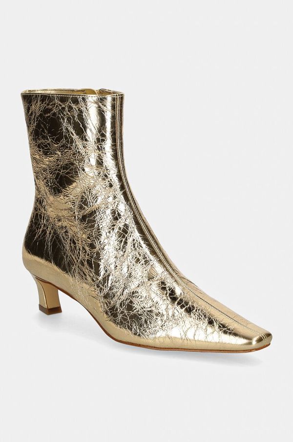 MICHAEL Michael Kors Kožne gležnjače MICHAEL Michael Kors Cosmo za žene, boja: zlatna, mala potpetica, 40F4CSME5M.740