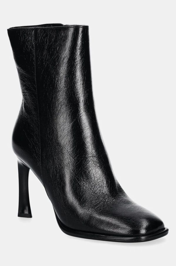 MICHAEL Michael Kors Kožne gležnjače MICHAEL Michael Kors Kelsea za žene, boja: crna, s tankom potpeticom, 40F4KLHE6L.001