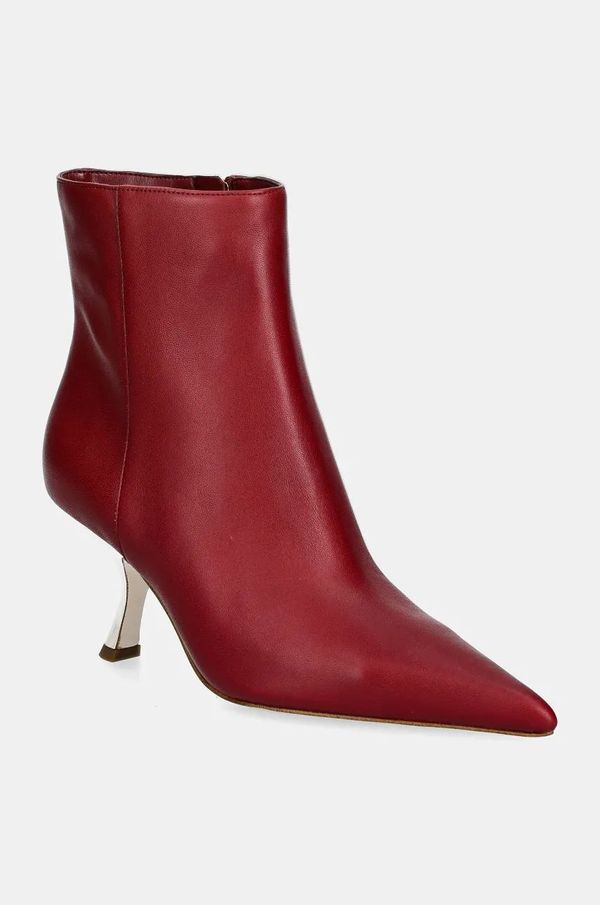 MICHAEL Michael Kors Kožne gležnjače MICHAEL Michael Kors Luna za žene, boja: bordo, s tankom potpeticom, 40F4LUME5L.609