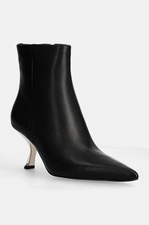 MICHAEL Michael Kors Kožne gležnjače MICHAEL Michael Kors Luna za žene, boja: crna, s tankom potpeticom, 40F4LUME5L.001