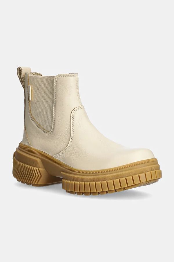 Sorel Kožne gležnjače Sorel ONA AVE CHELSEA BOOT WP za žene, boja: bež, ravni potplat, 2102161292