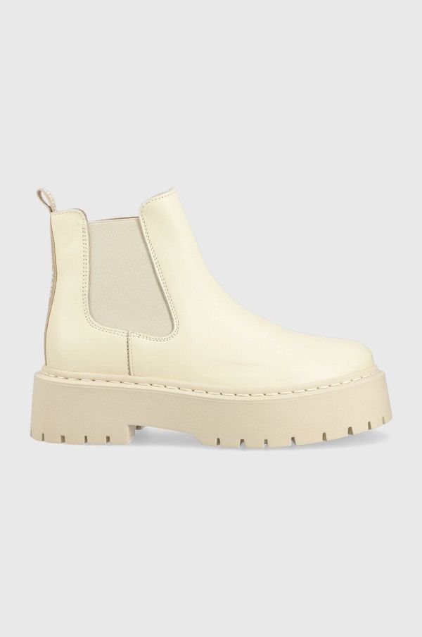 Steve Madden Kožne gležnjače Steve Madden Veerly za žene, boja: bež, s platformom