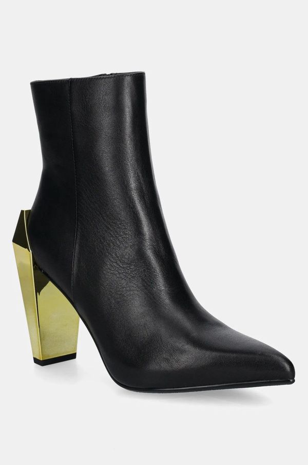 United Nude Kožne gležnjače United Nude Gem Bootie Hi za žene, boja: crna, s debelom potpeticom, 1087756216