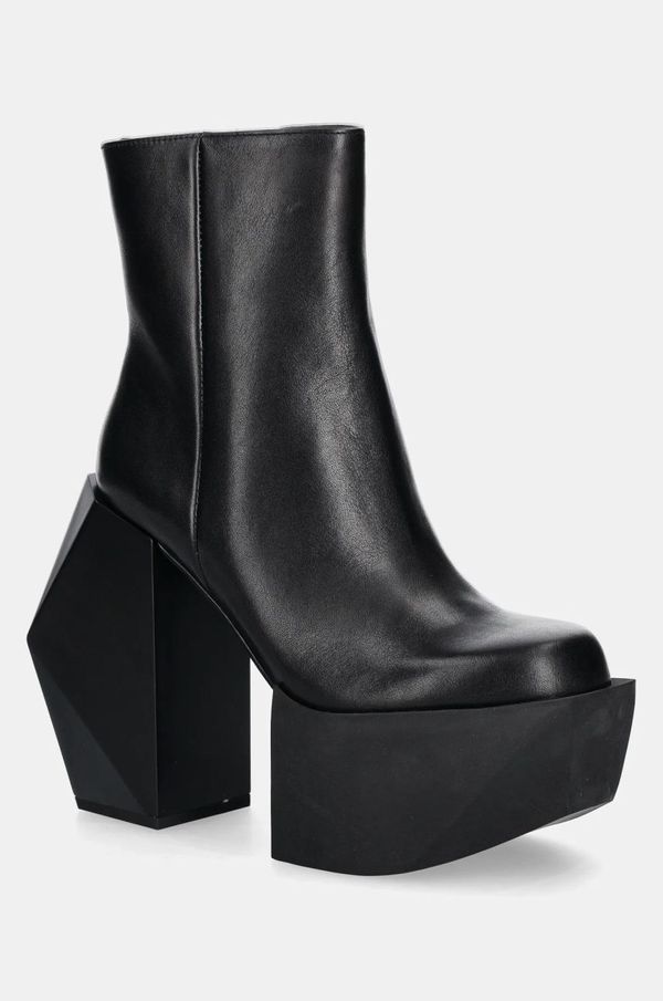 United Nude Kožne gležnjače United Nude Stage Boot za žene, boja: crna, s debelom potpeticom, 107530116
