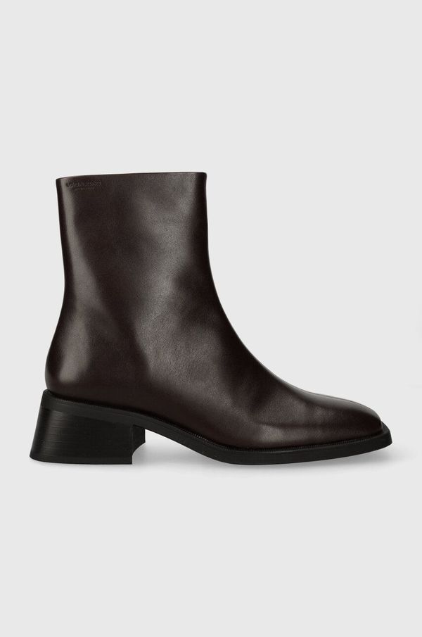 Vagabond Shoemakers Kožne gležnjače Vagabond Shoemakers BLANCA za žene, boja: smeđa, ravni potplat, 5217.201.35